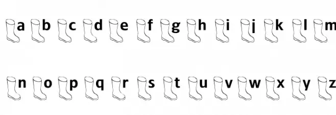 OldBoot フォント 小文字