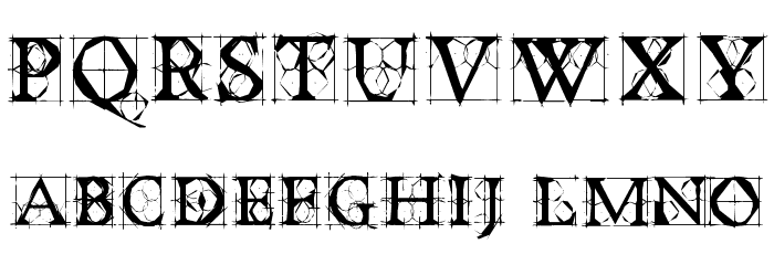 OldConstructedCaps Font OTHER CHARS