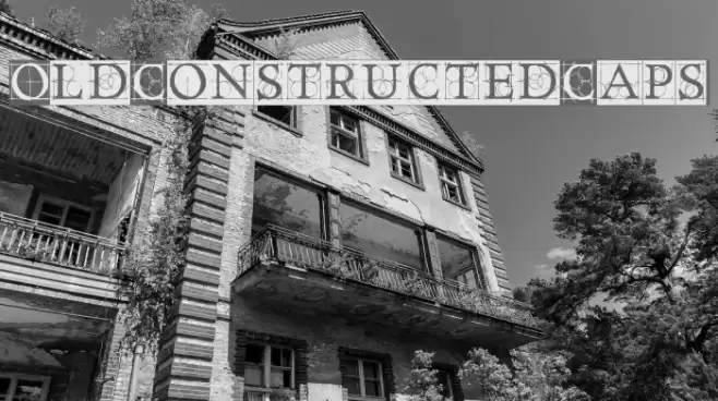 OldConstructedCaps Caratteri examples