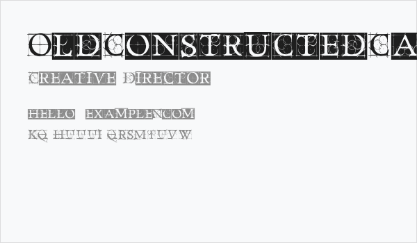 OldConstructedCaps Business Card