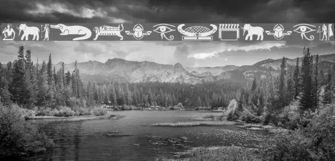 OldEgyptGlyphs Font examples