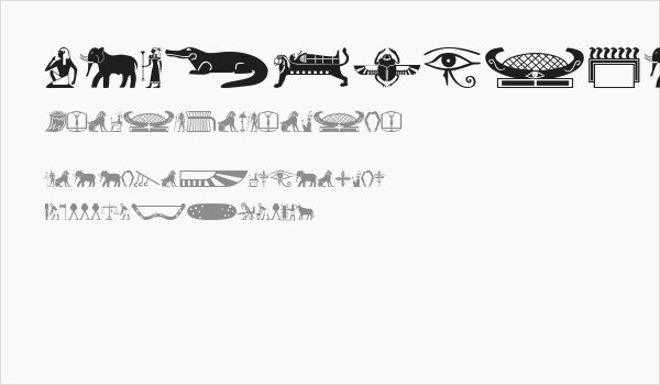 OldEgyptGlyphs Business Card