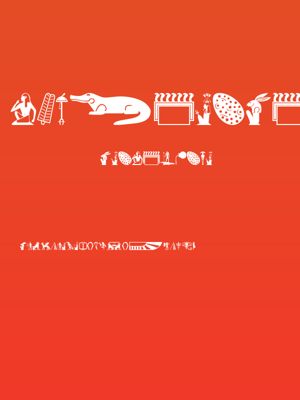 OldEgyptGlyphs Poster