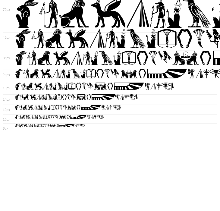 OldEgyptGlyphs Waterfall