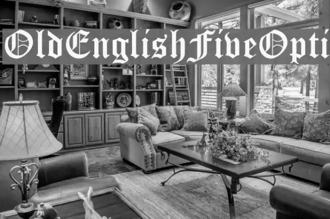 OldEnglishFiveOpti Font examples