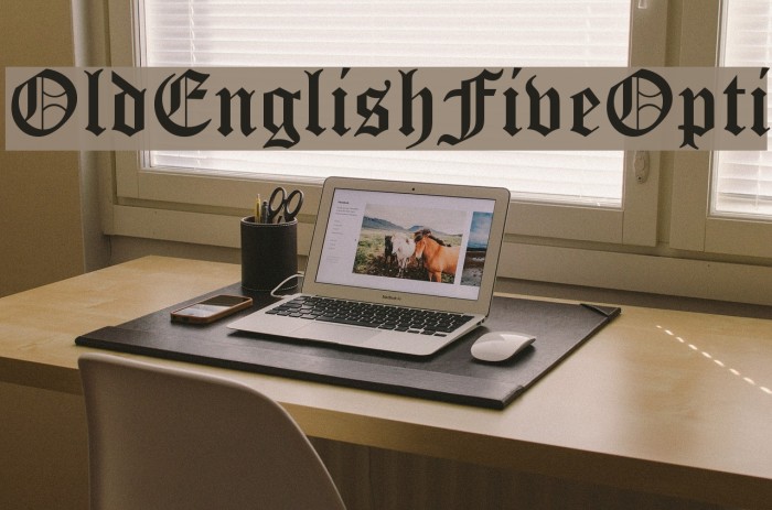OldEnglishFiveOpti Font examples