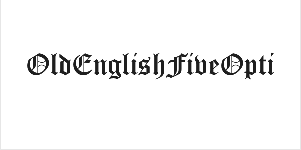 OldEnglishFiveOpti Logo