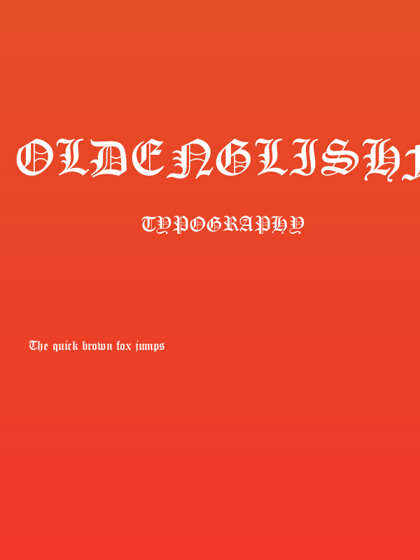 OldEnglishFiveOpti Poster