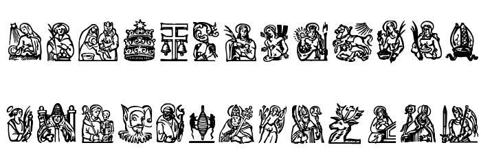 OldFarmersCalendarBats01 Font LOWERCASE