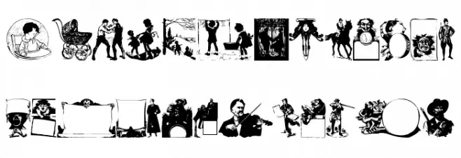 OldFashionPeople フォント 大文字