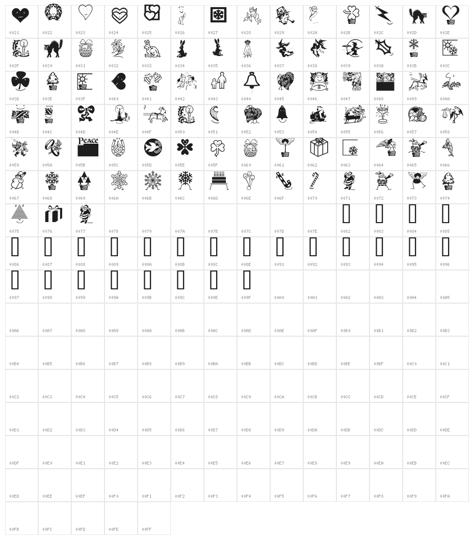 OldFriends Character Map