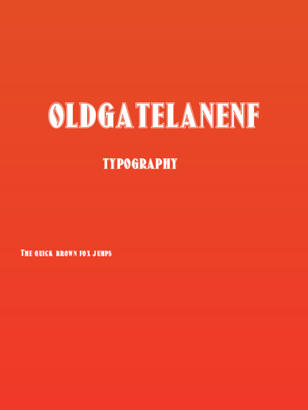 OldGateLaneNF Poster