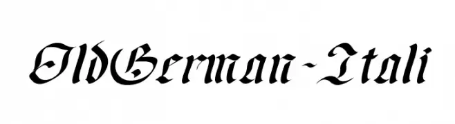 OldGerman-Itali  Frei Schriftart Herunterladen