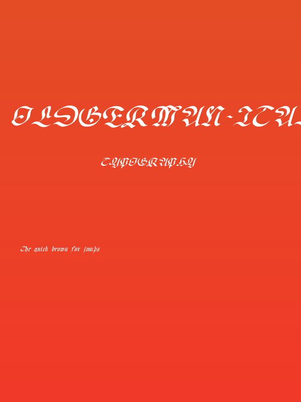 OldGerman-Itali Poster