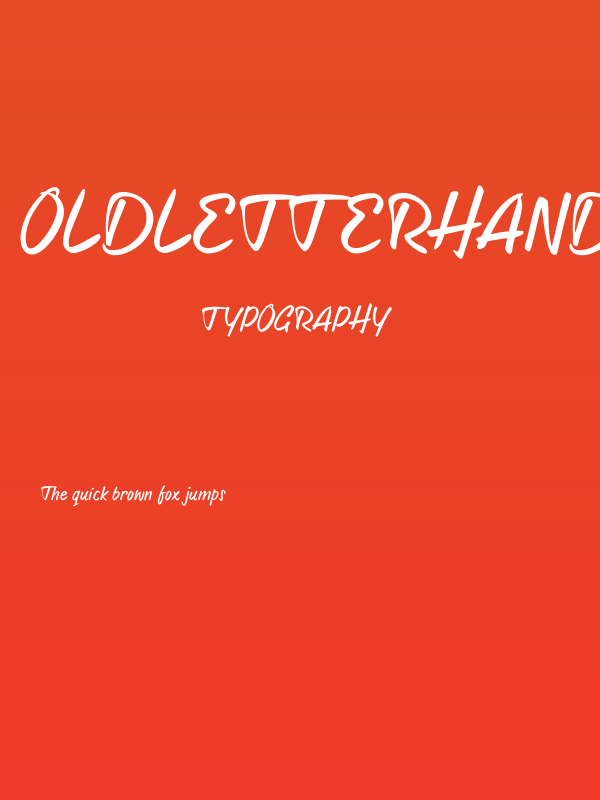 OldLetterhandTRIAL Poster