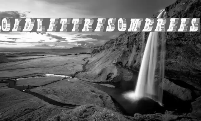 OldLettresOmbrees Font examples