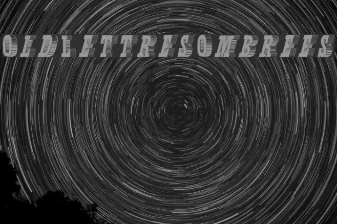 OldLettresOmbrees Font examples