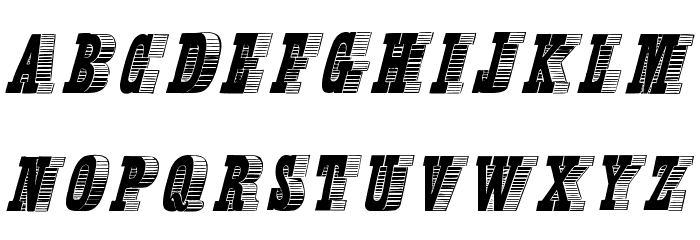 OldLettresOmbrees Font LOWERCASE