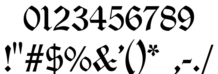 OldLondonAlternate Font OTHER CHARS