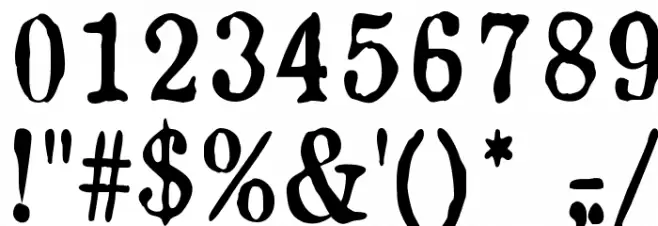 OldNewspaperTypes Font OTHER CHARS