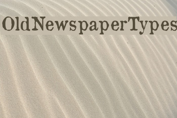 OldNewspaperTypes Font examples