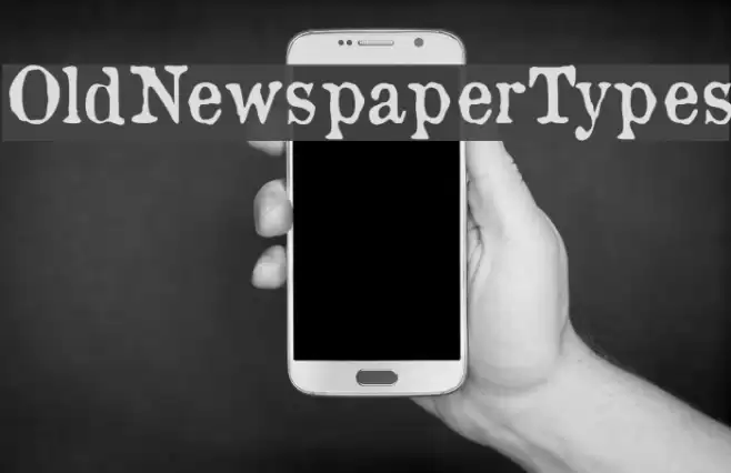 OldNewspaperTypes Font examples