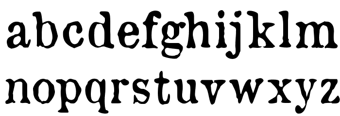 OldNewspaperTypes Font LOWERCASE