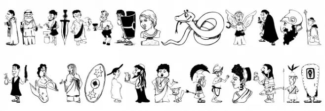 OldRomaUno خط أحرف صغيرة