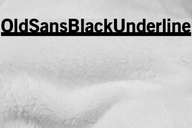 OldSansBlackUnderline Fuentes examples