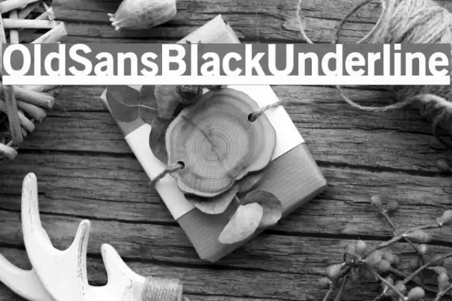 OldSansBlackUnderline Fuentes examples