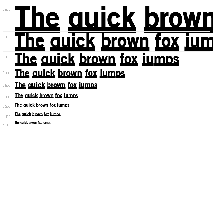 OldSansBlackUnderline Waterfall