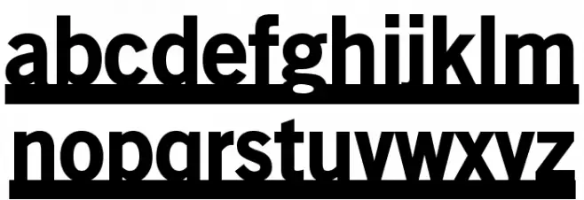 OldSansBlackUnderline Font LOWERCASE