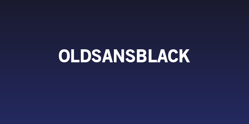 OldSansBlack Social Header