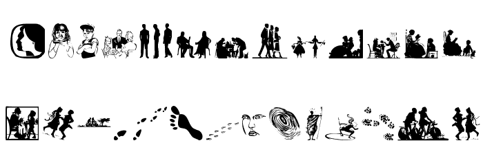 OldScissorCuts Font LOWERCASE