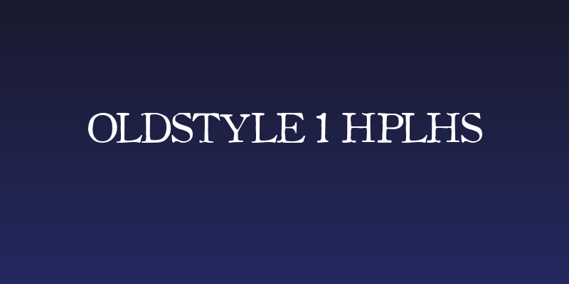 OldStyle 1 HPLHS Social Header