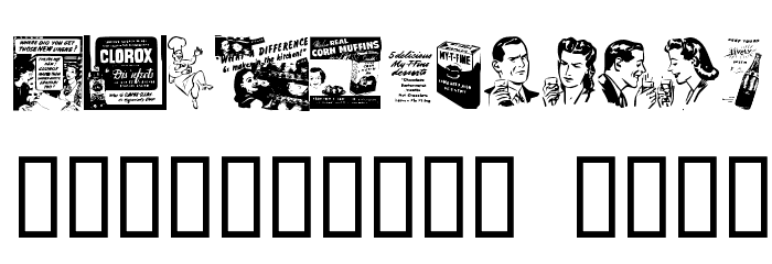 OldTimeDings Set 1 Font OTHER CHARS