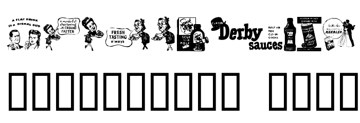 OldTimeDings Set 2 Font OTHER CHARS