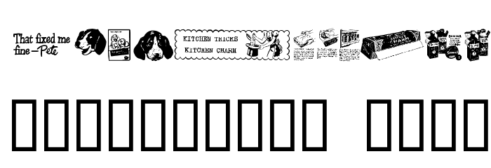 OldTimeDings Set 3 Font OTHER CHARS