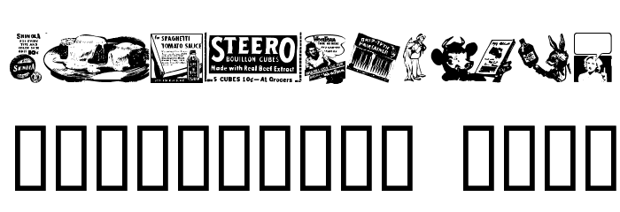 OldTimeDings Set 4 Font OTHER CHARS
