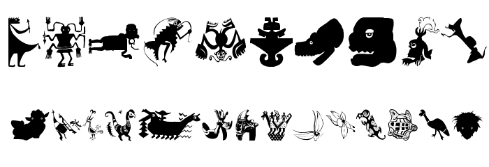 OldTribalSymbols Font OTHER CHARS