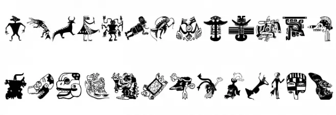 OldTribalSymbols Polices MAJUSCULES