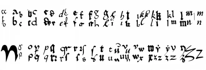 OldTypographicSymphony-Regular Caratteri MAIUSCOLE