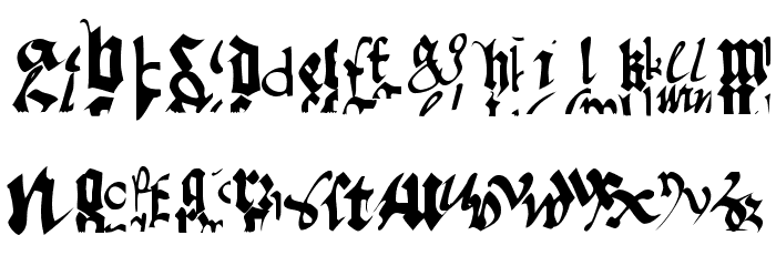 OldTypographicSymphony-Regular Font LOWERCASE