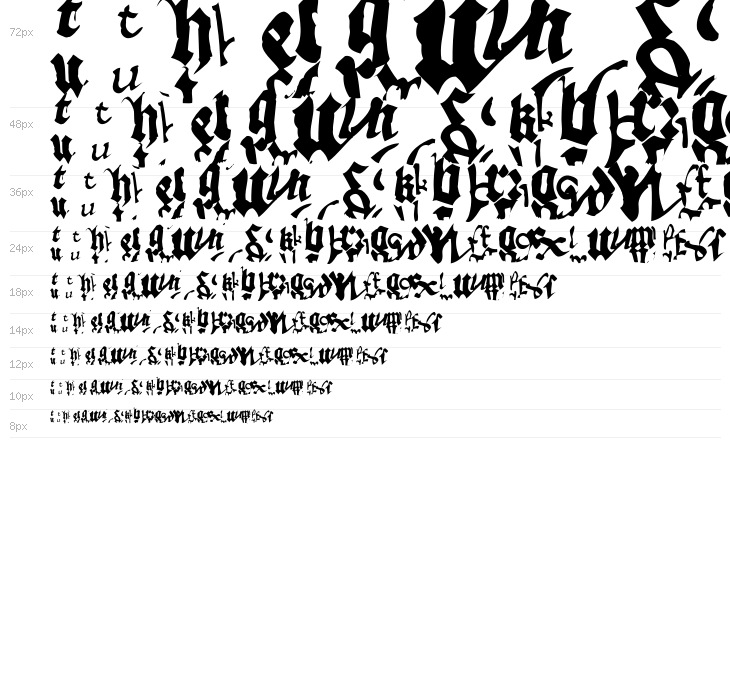 OldTypographicSymphony Round Waterfall