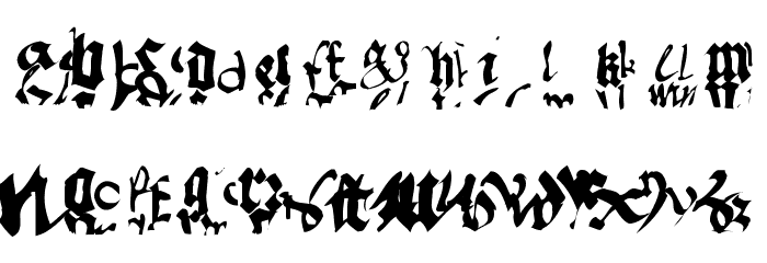 OldTypographicSymphony Round Font LOWERCASE