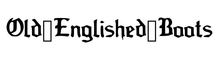 Old_Englished_Boots Font