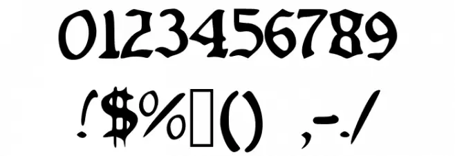 Old_Englished_Boots Font OTHER CHARS