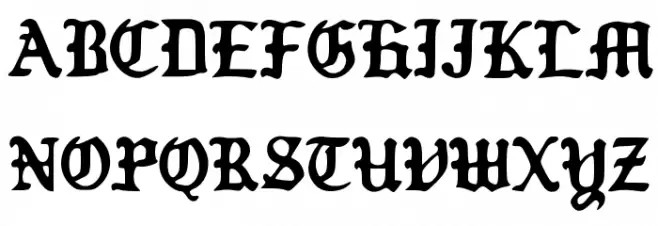 Old_Englished_Boots フォント 大文字