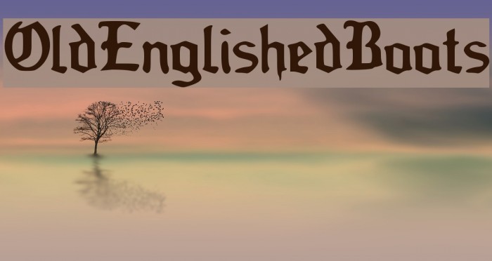 Old_Englished_Boots Font examples