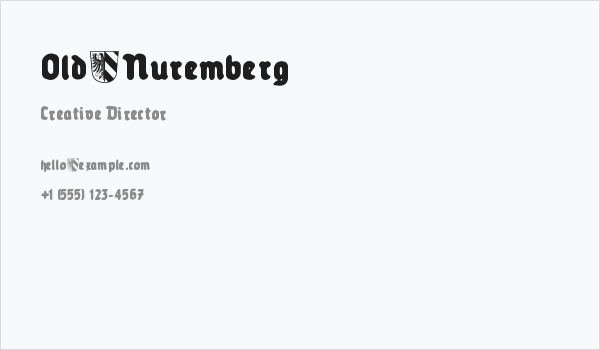 Old_Nuremberg Business Card
